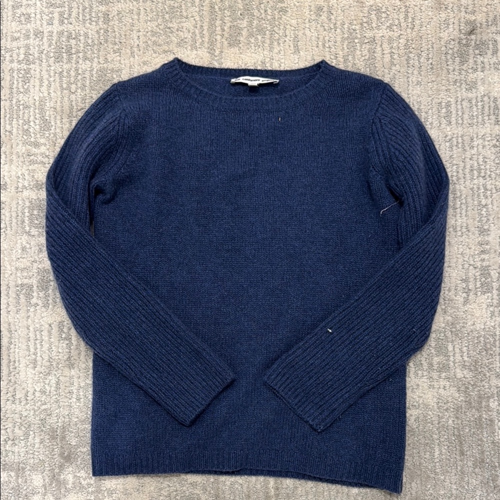 Women’s Navy Cashmere Sweater